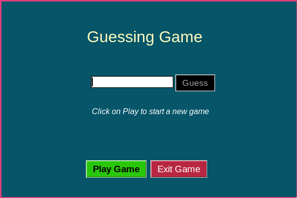 number guessing game GUI in Python