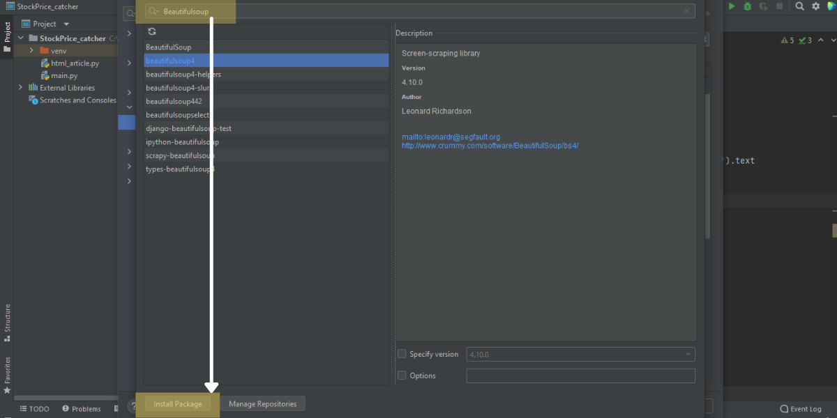 Beautifulsoup4-install-package.png