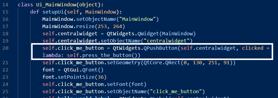 Placing The Function