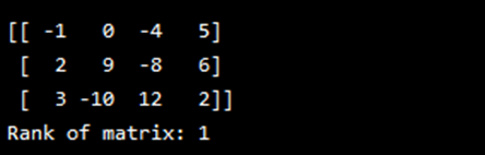 Rank Of The Matrix After Threshold