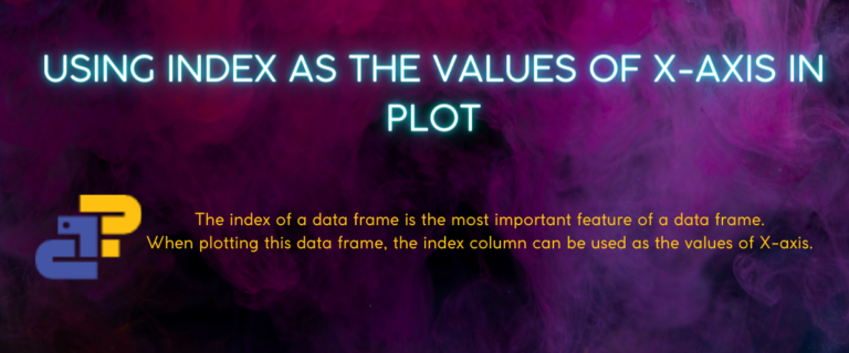 Using Index As The Values Of X Axis In Plot