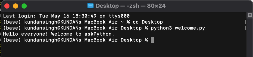 Running A Pthon File