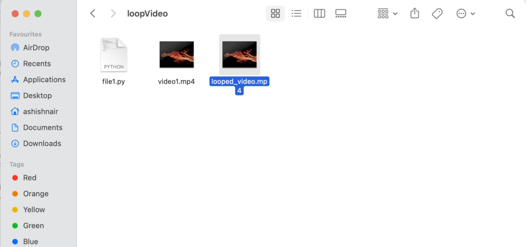 Exporting Video Example