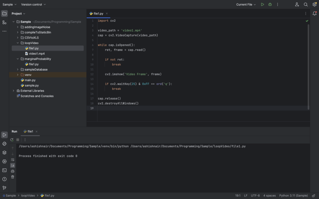 Importing Video Example