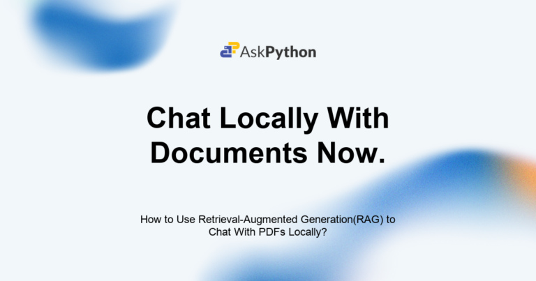 Featured Image For: How To Use Retrieval Augmented Generation(RAG) To Chat With PDFs Locally?