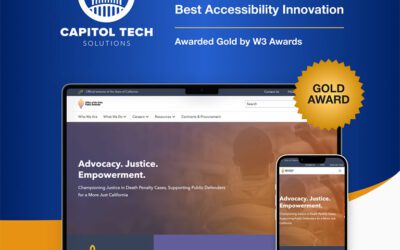 Capitol Tech Solutions Wins Gold at the 2025 W³ Awards for Best Accessibility Innovation