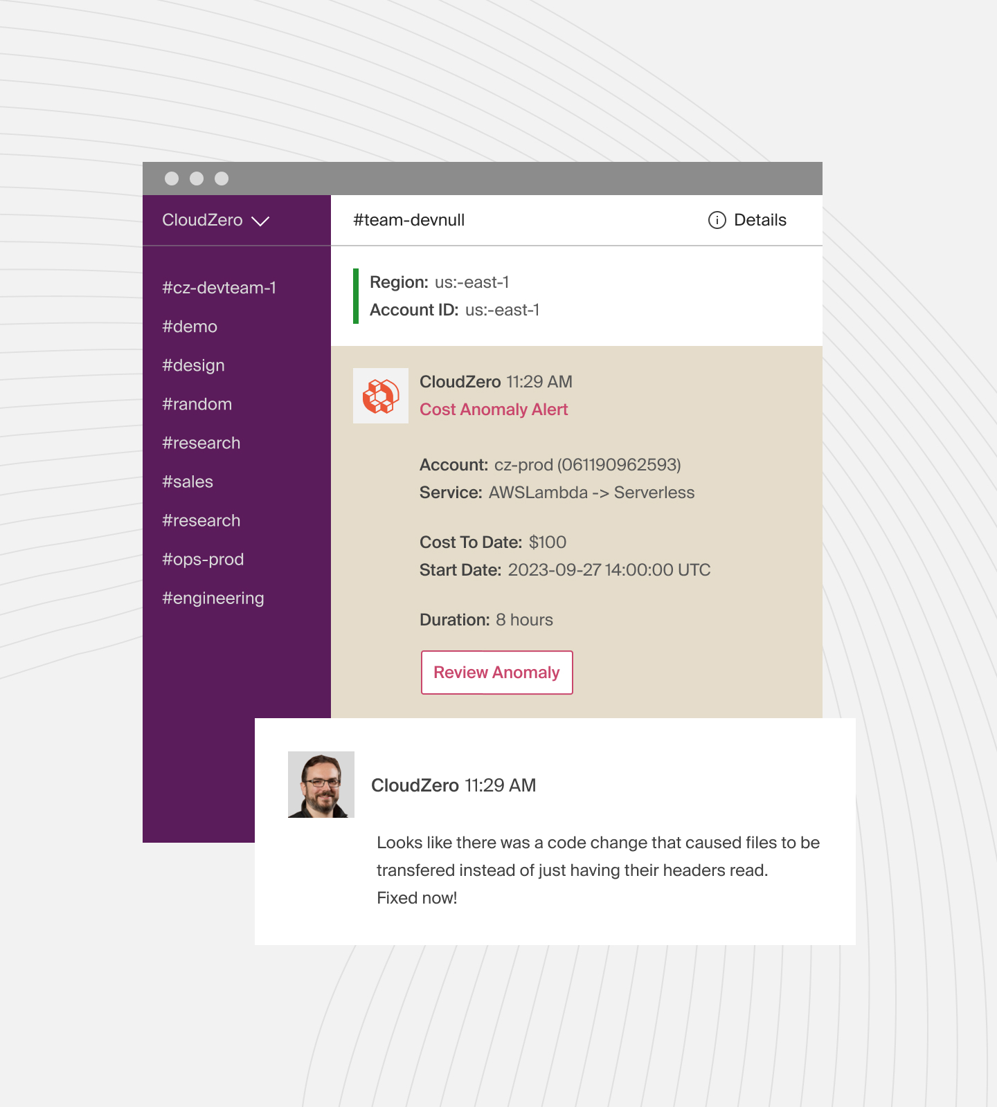 CloudZero Cost Anomaly Alerts
