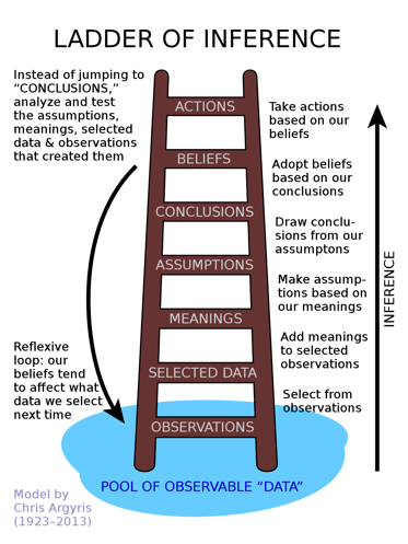 Ladder of inference by Chris Argyris