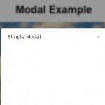 Simple Modal Window With Background Blur Effect