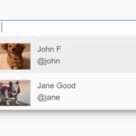 @mention Autocomplete In ES6 JS