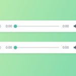 Minimal Clean HTML5 Audio Player With Custom Controls – Green Audio Player