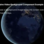 Responsive Video Background Component With Image Fallback