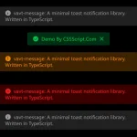 Convenient Toast Notification Library (TypeScript) – vavt-message
