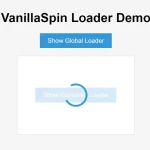 Animated Loading Spinner with Smart AJAX Support – VanillaSpin
