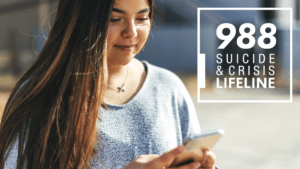 988 Suicide & Crisis Lifeline Graphic
