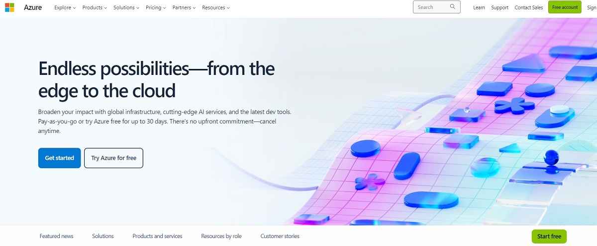Image of Microsoft Azure software development tool