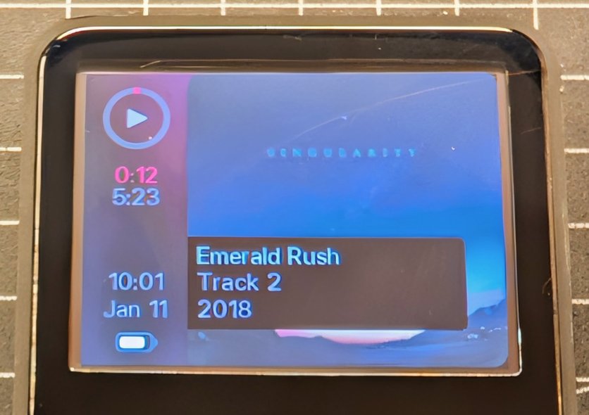 Wiedergabe Screen bei FreshOS