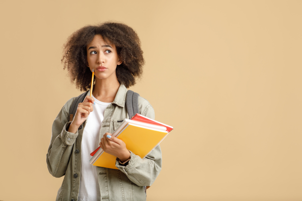 Have A Question Student Holding Books Have A Question Student Holding Books