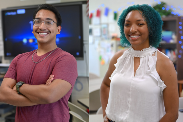 Two Ftcc Polytechnic Students Smiling Two Ftcc Polytechnic Students Smiling
