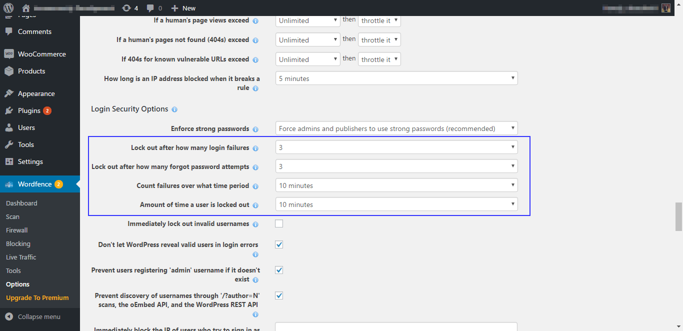 Limit login attempts with WordFence Limit login attempts with WordFence to secure your WordPress site