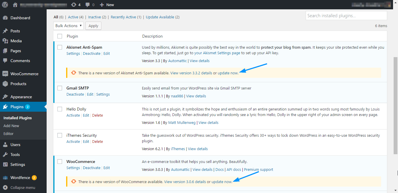WordPress Security - Regularly update themes and plugins WordPress Security - Regularly update themes and plugins
