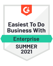 FORM G2 Enterprise Easiest To Do Business Summer 2021 Badge