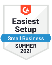 FORM G2 Small Business Easiest Setup Summer 2021 Badge