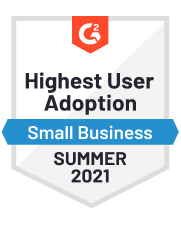 FORM G2 Small Business Highest User Adoption Summer 2021 Badge