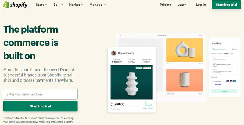 Shopify is All in One Hosted CMS Software