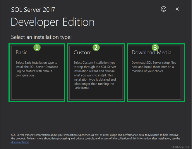 Zainstaluj serwer SQL