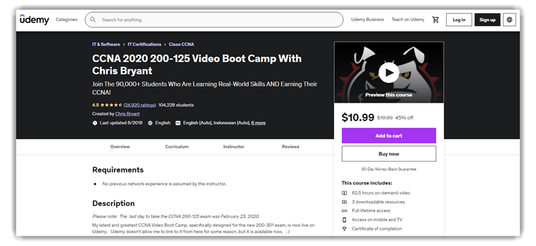 فيديو CCNA 2020 200-125 Boot Camp