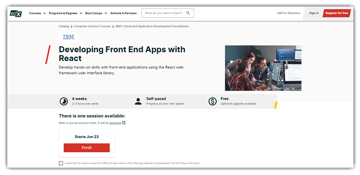Desarrollo de aplicaciones front-end con React