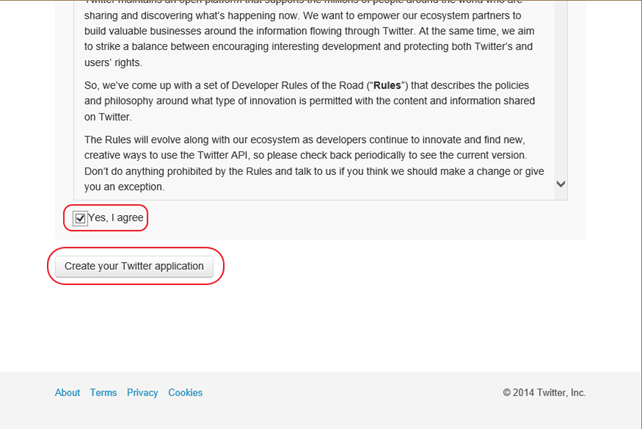Skapa en Twitter-applikation