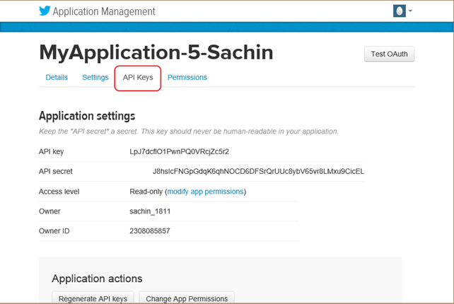 Skapa en Twitter-applikation