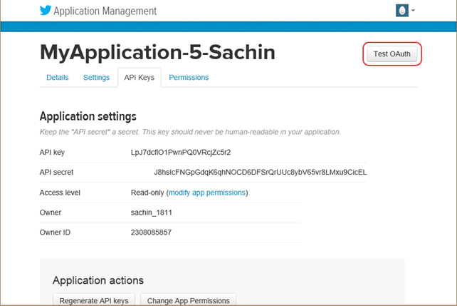 Skapa en Twitter-applikation