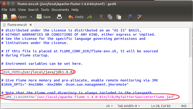 Streama Twitter-data med Flume