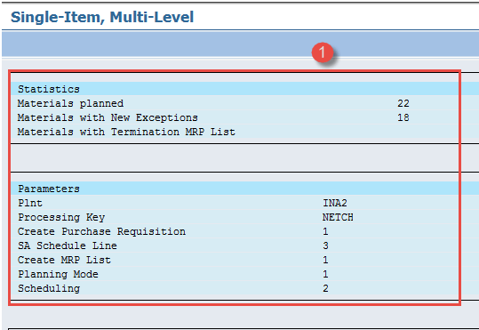 MRP Run for Single Material in SAP