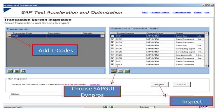 Doorloop naar SAP TAO