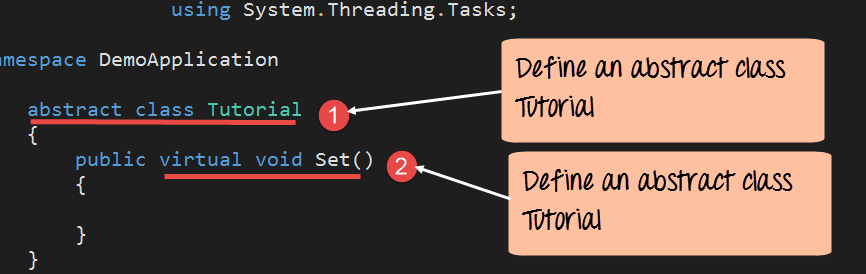 Crear una clase abstracta en C#