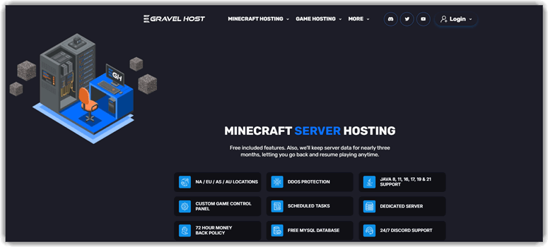 बजरी मेजबान