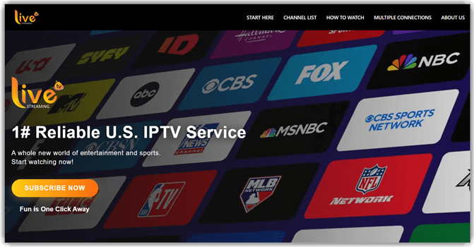 USA ŽIVĚ IPTV
