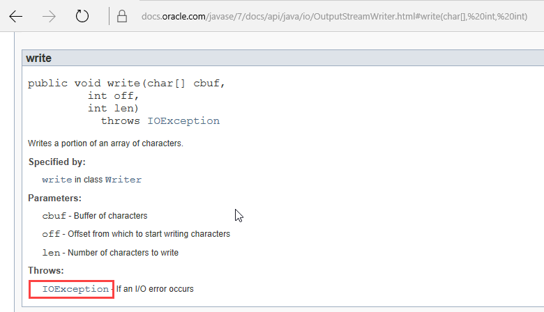 Java スローキーワード