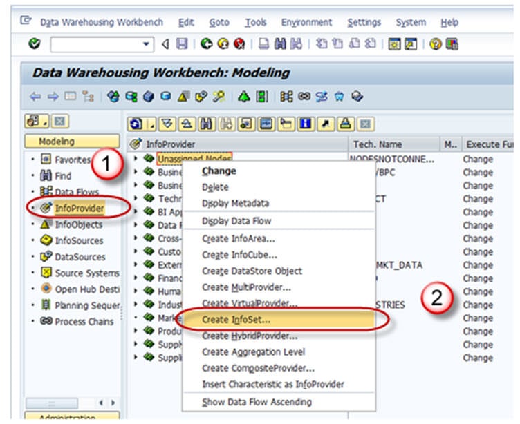 इन्फोसेट बनाएं