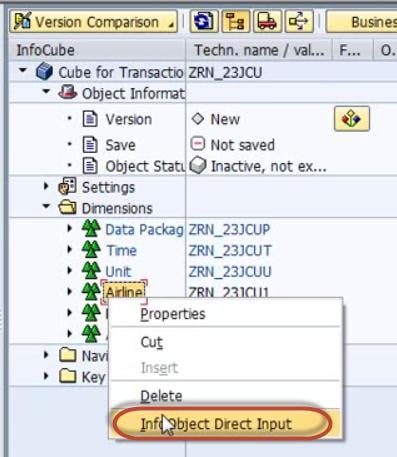 Skapa Standard Infocube