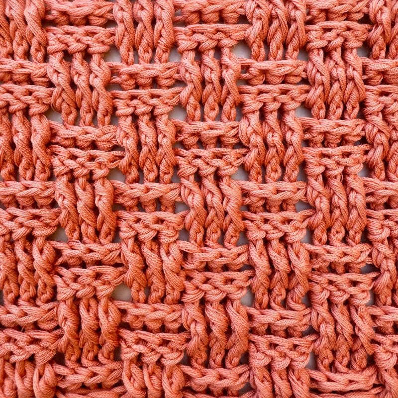 Crochet basket weave