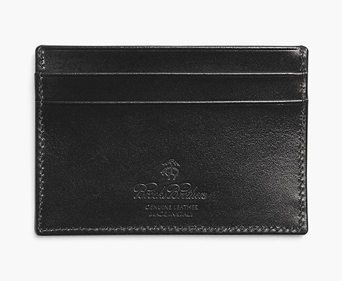 ブルックスブラザーズ フレンチカーフ スリムカードケース