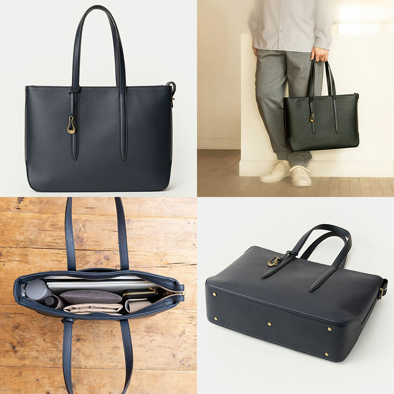 天然レザー特有の”シボ感”が魅力!「シュリンク トートバッグ《Element》」