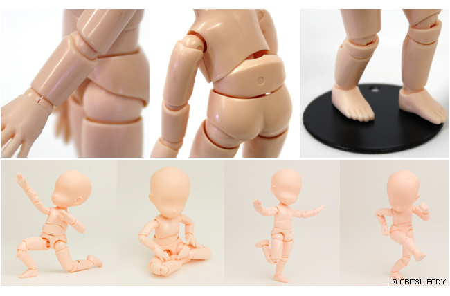 マイアクションフィギュア11cmタイプのボディの動き