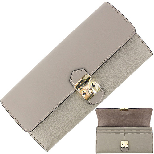 フルラ フラップ長財布 メトロポリスXL カーフレザー サッビアベージュ