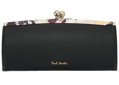 ポールスミス フローラルトリム がま口 長財布